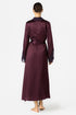 NK Imode Ardene Lush Shawl-collar Long Silk Robe